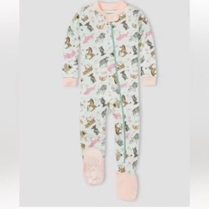 Burt’s Bees Garden Grazing organic cotton sleeper footie NWT